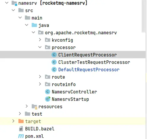 NameServer代码结构